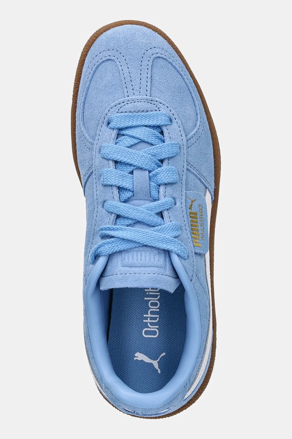 Puma sneakersy skórzane dziecięce Palermo niebieski 397271