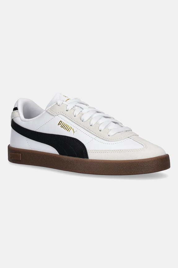 Puma sneakersy dziecięce Club II Era skóra zamszowa biały 401489