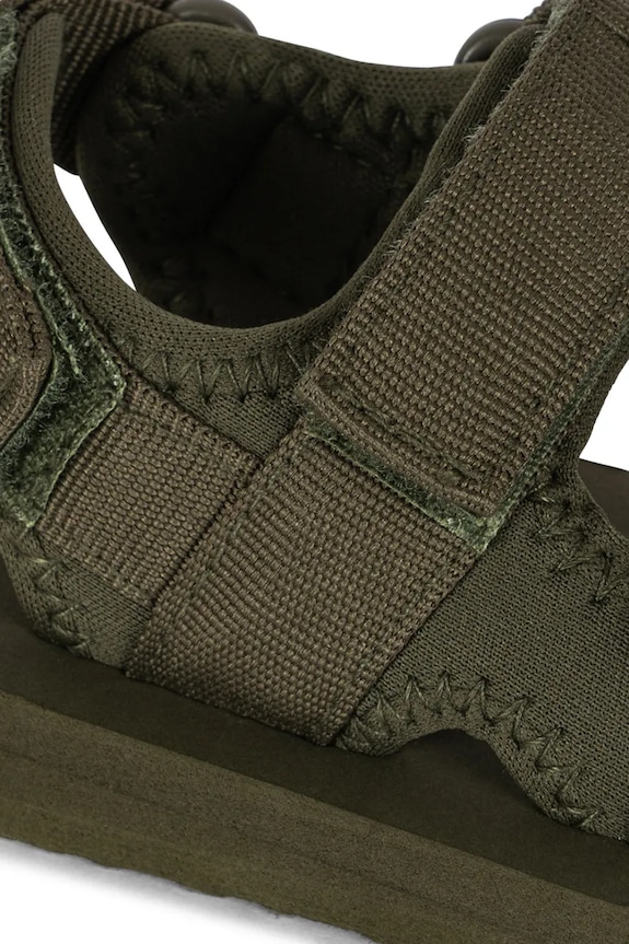 Băieți Konges Sløjd sandale copii SUN SANDAL SOLID KS102558 verde