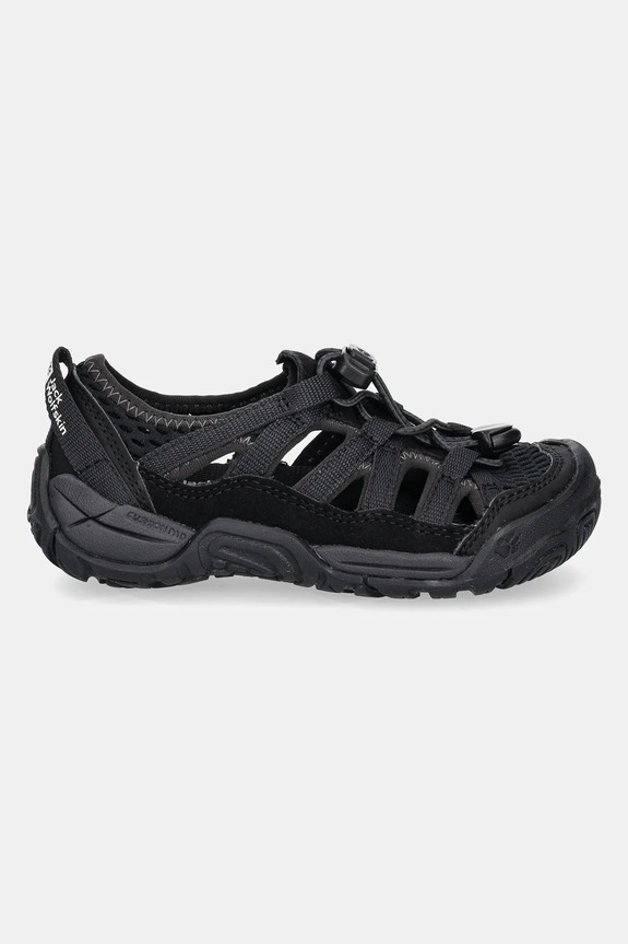 Jack Wolfskin sandały dziecięce LEVENTE SANDAL K A64080.26.33 czarny SS26