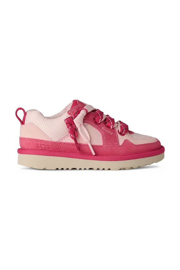 Παιδικά sneakers UGG LO LOWMEL δέρμα σαμουά ροζ 1166490K