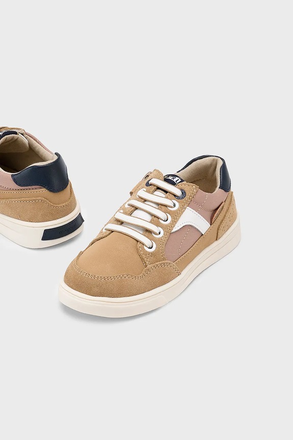 Mayoral sneakersy dziecięce syntetyczny brązowy 43664.74C.Kids.PPYA