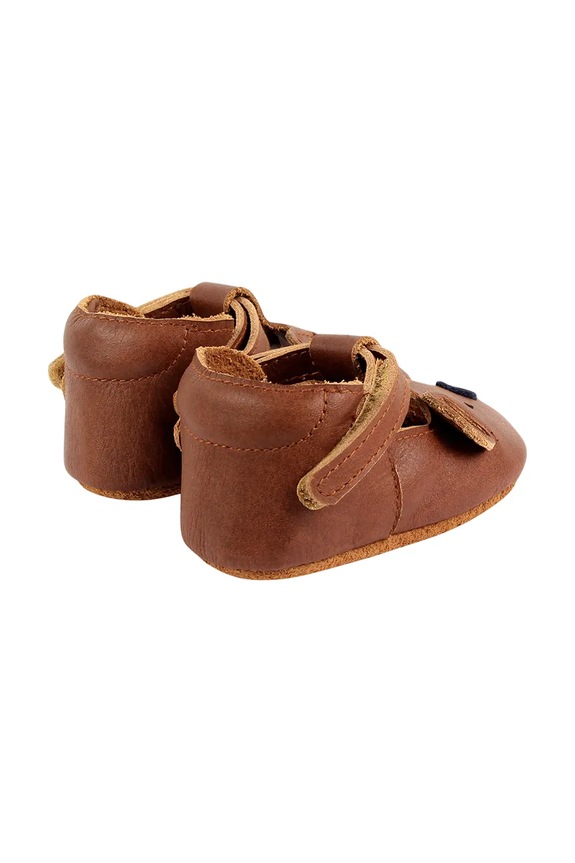 Δερμάτινα βρεφικά παπούτσια Donsje Spark Classic Shoes Bear καφέ 1002008