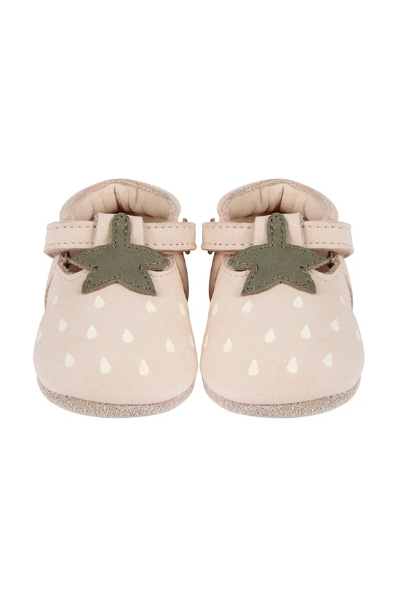 Κοριτσίστικα Βρεφικά παπούτσια σουέτ Donsje Nanoe Shoes Strawberry 1005003 μπεζ