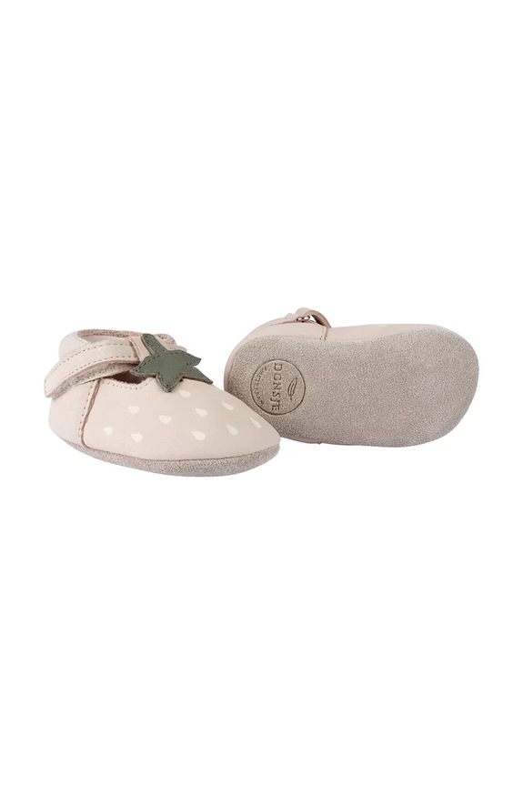 Βρεφικά παπούτσια σουέτ Donsje Nanoe Shoes Strawberry 1005003 μπεζ