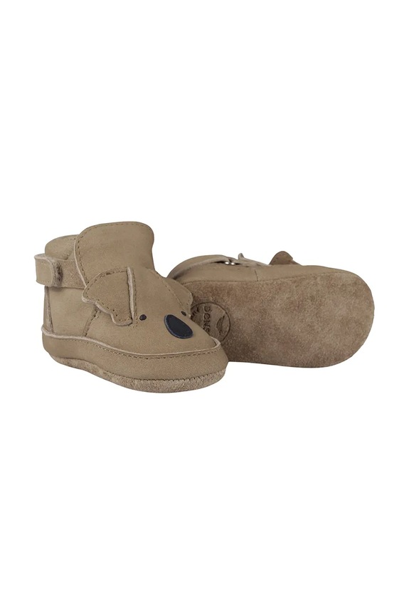 Donsje buty zamszowe niemowlęce Morris Sneakers Koala 1036303 brązowy