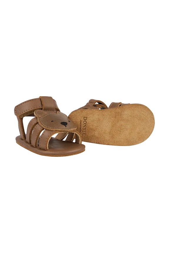 Donsje sandały skórzane niemowlęce Diedan Sandals Bear 1039602 brązowy