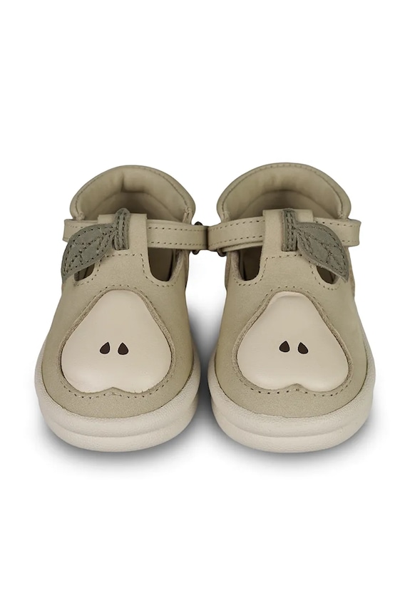 Dětské nubukové polobotky Donsje Joeka Shoes Pear 1501904 zelená SS25