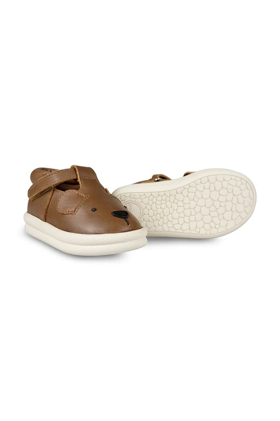 Donsje gyerek félcipő bőrből Zazo Classic Shoes Bear 1503501 barna SS25