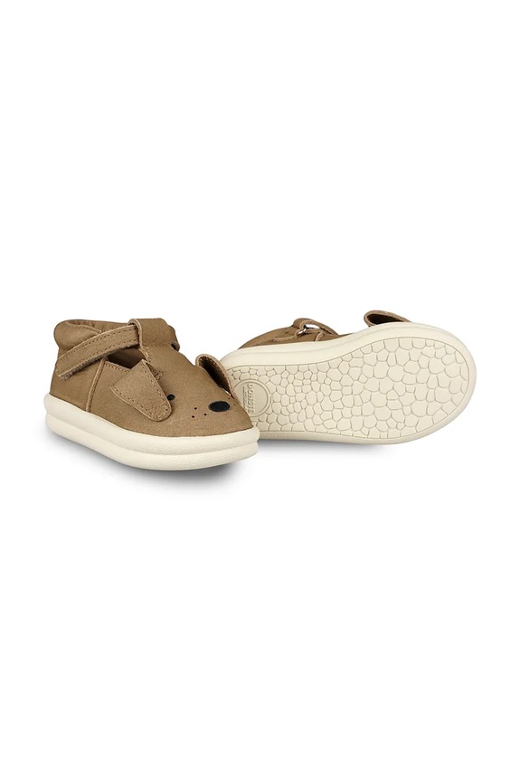 Дитяче взуття з нубуку Donsje Zazo Classic Shoes Dog 1503504 коричневий SS25
