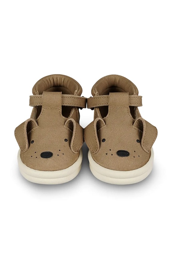 Хлопчик Дитяче взуття з нубуку Donsje Zazo Classic Shoes Dog 1503504 коричневий