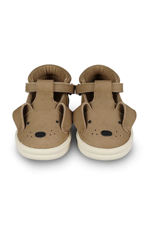 Хлопчик Дитяче взуття з нубуку Donsje Zazo Classic Shoes Dog 1503504 коричневий
