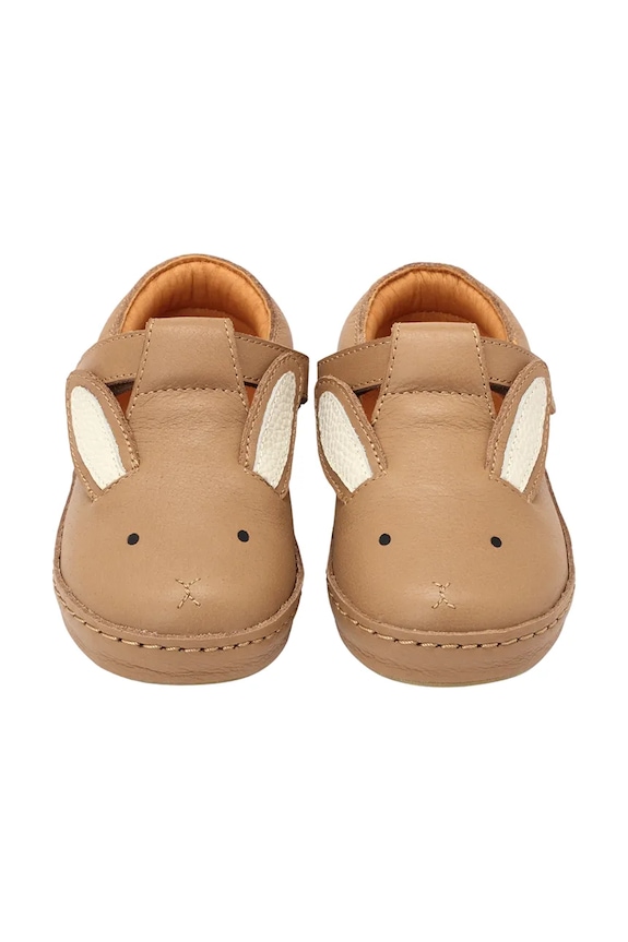 Dječaci Dječje kožne polucipele Donsje Xan Classic Shoes Bunny 2010009.22.28 smeđa