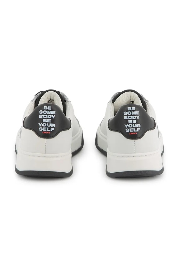 Chlapec Detské kožené tenisky Dkny D62089.36.39 biela