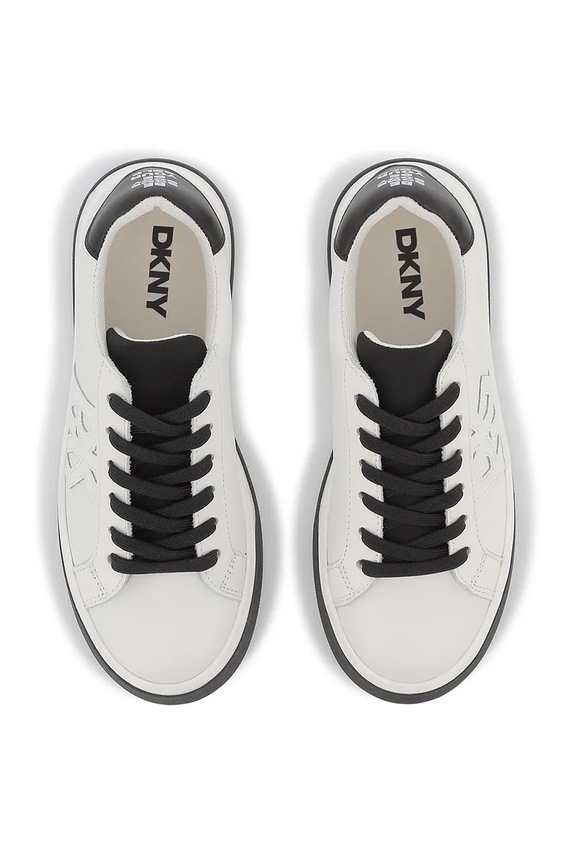 Detské kožené tenisky Dkny biela D62089.36.39