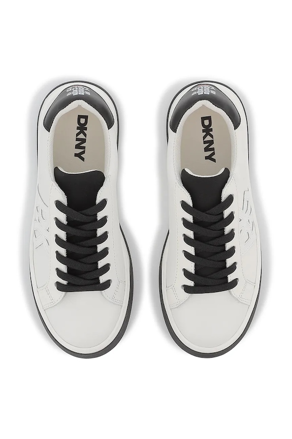Detské kožené tenisky Dkny biela D62089.36.39