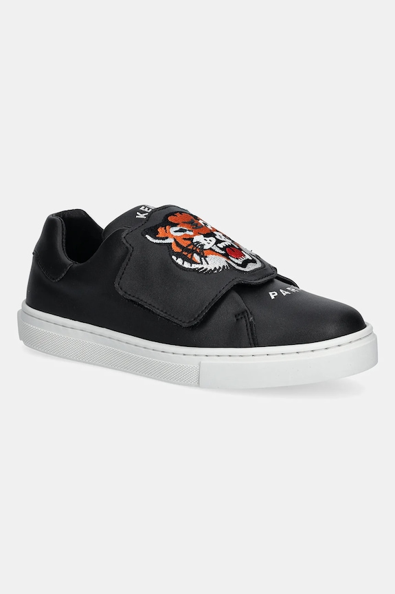 Kenzo Kids sneakersy skórzane dziecięce niska czarny K60898