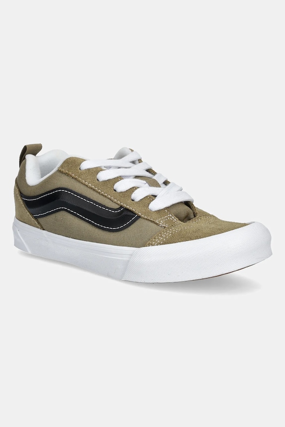 Detské tenisky Vans Knu Skool semišová koža zelená VN000D2TBIQ1