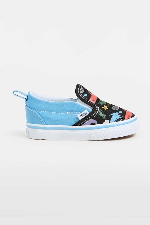 Vans tenisi copii Slip-On V textil albastru VN000D0TBER1
