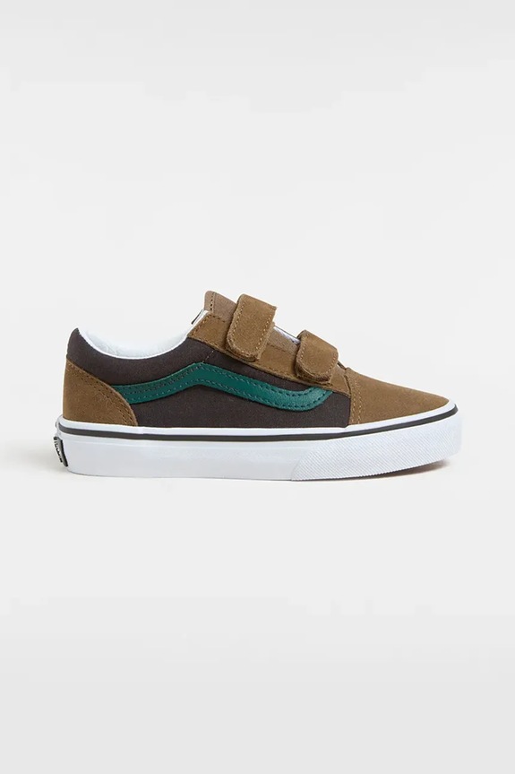Vans tenisówki dziecięce Old Skool V tekstylny brązowy VN000CYABF01