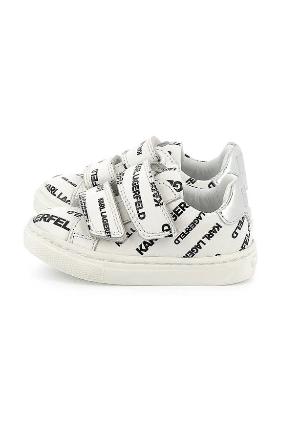 Δερμάτινα βρεφικά παπούτσια Karl Lagerfeld Z30542.28.30 λευκό SS25