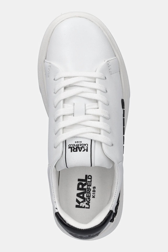 Karl Lagerfeld sneakersy skórzane dziecięce biały Z30381.30.35
