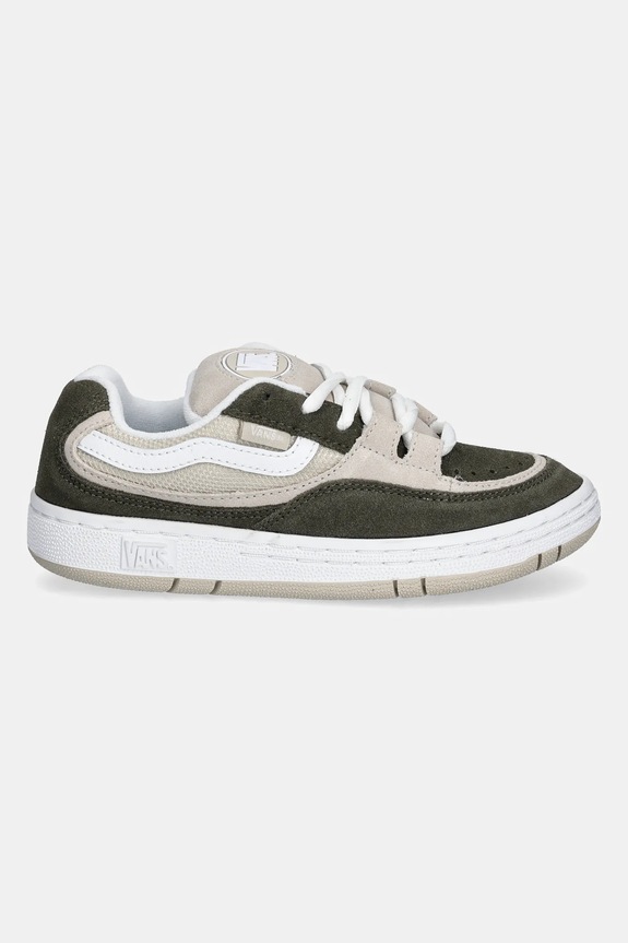 Vans sneakersy skórzane dziecięce Speed WS VN000S645TS1 zielony SS25