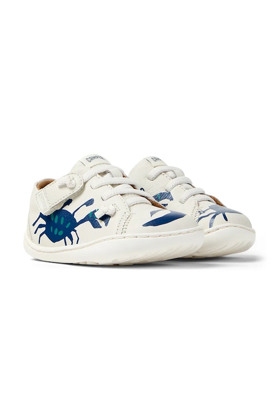 Băieți Camper încălțăminte din piele pentru copii Peu Cami TWS FW 80212.TWS bej