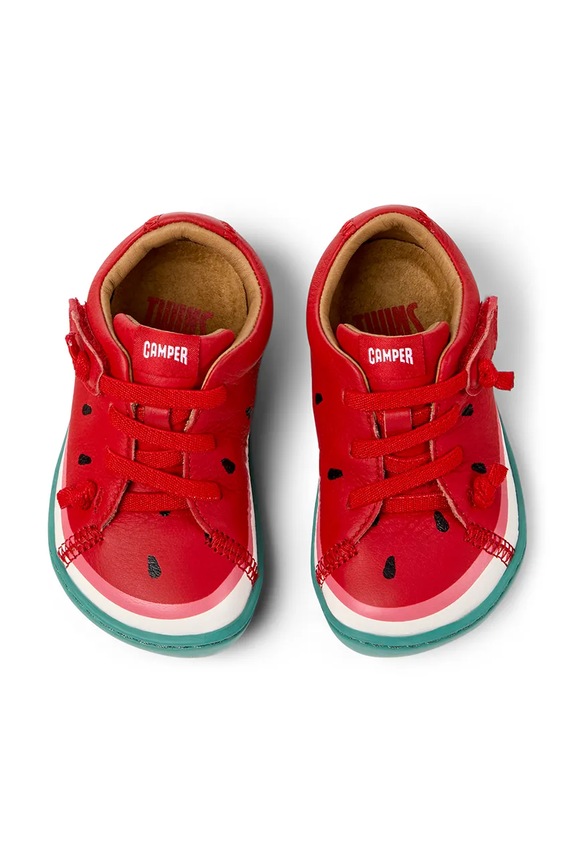Camper półbuty skórzane dziecięce Peu Cami TWS FW 80212.TWS czerwony