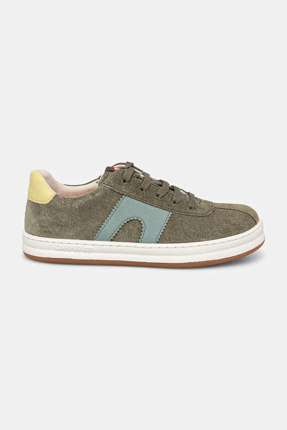 Camper sneakersy skórzane dziecięce Runner Four Kids Planet friendly zielony K800552.28.34