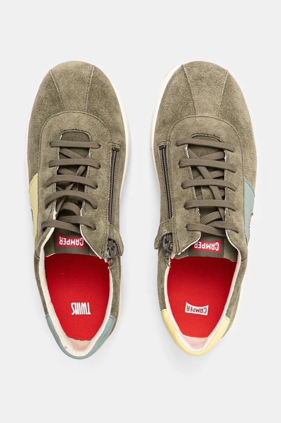 Camper sneakersy skórzane dziecięce Runner Four Kids zielony K800552.35.38
