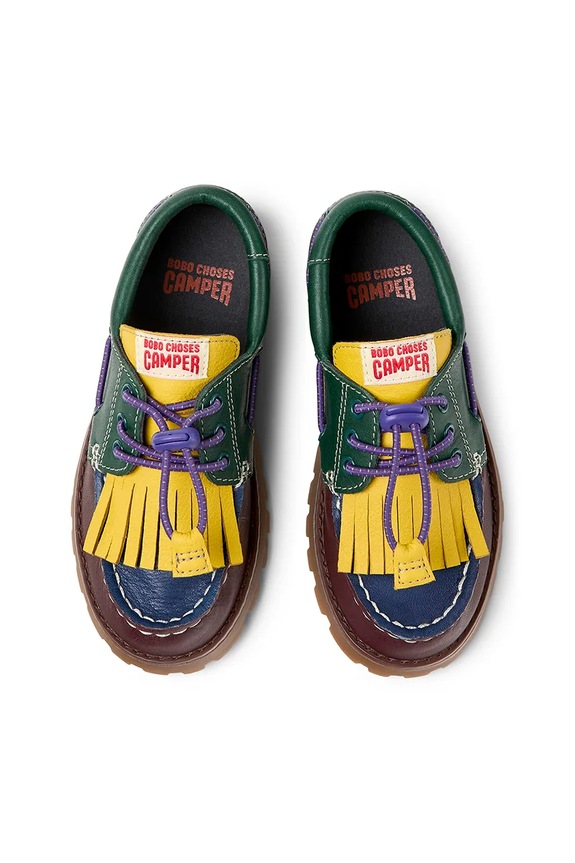 Dětské kožené mokasíny Camper by Bobo Choses vícebarevná K800642