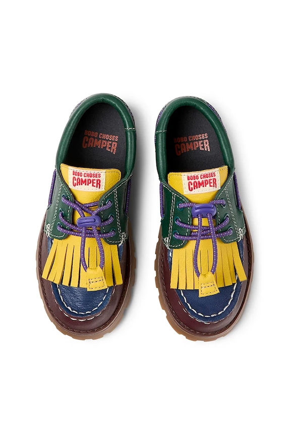 Dětské kožené mokasíny Camper by Bobo Choses vícebarevná K800642