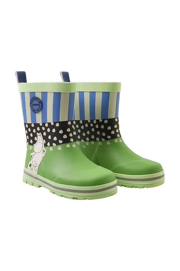 Dětské holínky Reima Moomin Magisk 5400001B.PPYA zelená SS25