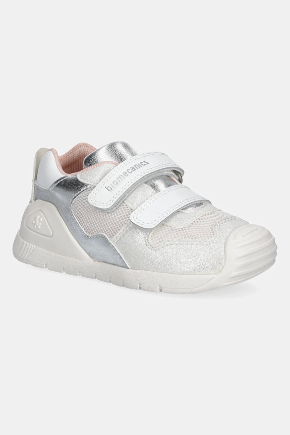 Biomecanics sneakersy dziecięce skóra zamszowa biały 252120