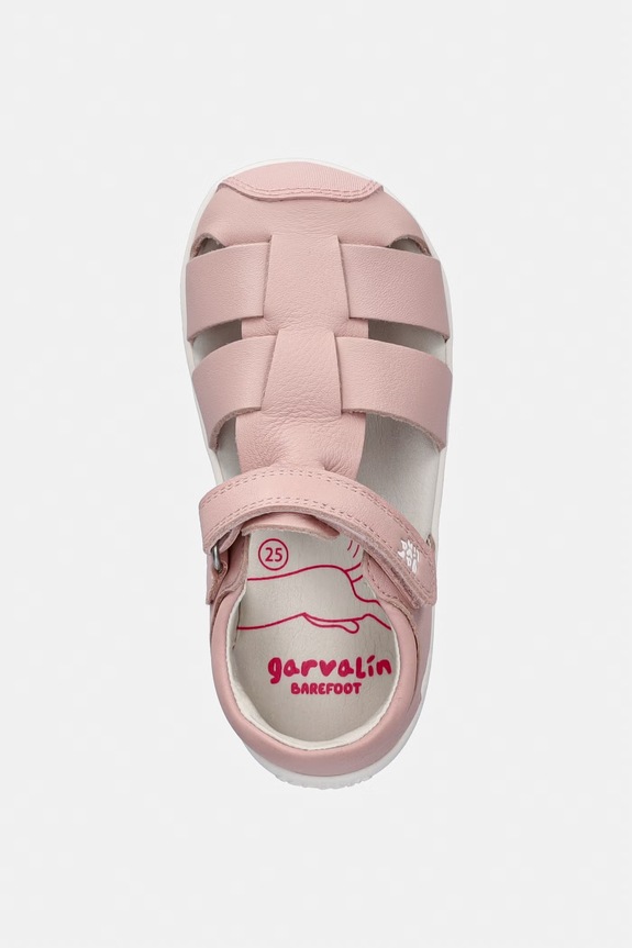 Garvalin sandale din piele pentru copii roz 252326.24.26