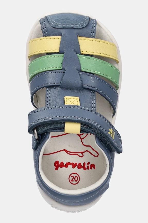 Kožne sandale Garvalin plava 252332.19.23