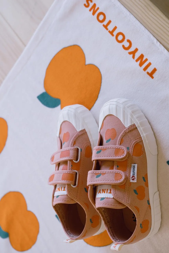 Tinycottons teniși copii APPLES SNEAKERS X SUPERGA SS25.902