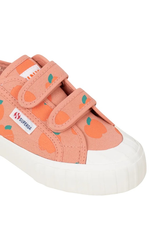 Tinycottons teniși copii APPLES SNEAKERS X SUPERGA SS25.902 portocaliu