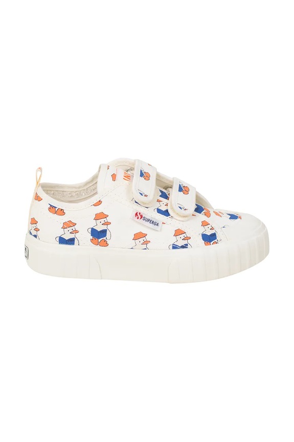 Tinycottons gyerek sportcipő READERS SNEAKERS X SUPERGA alacsony bézs SS25.914