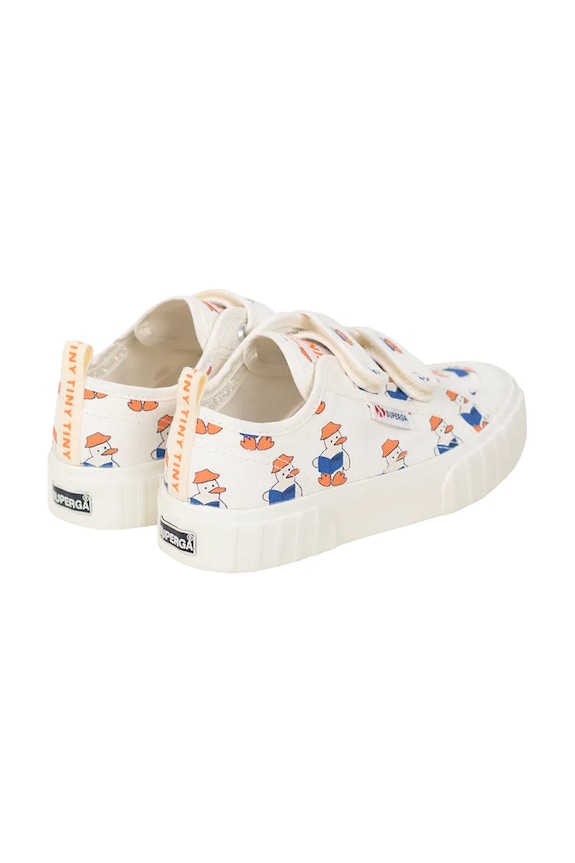 Fiú Tinycottons gyerek sportcipő READERS SNEAKERS X SUPERGA SS25.914 bézs