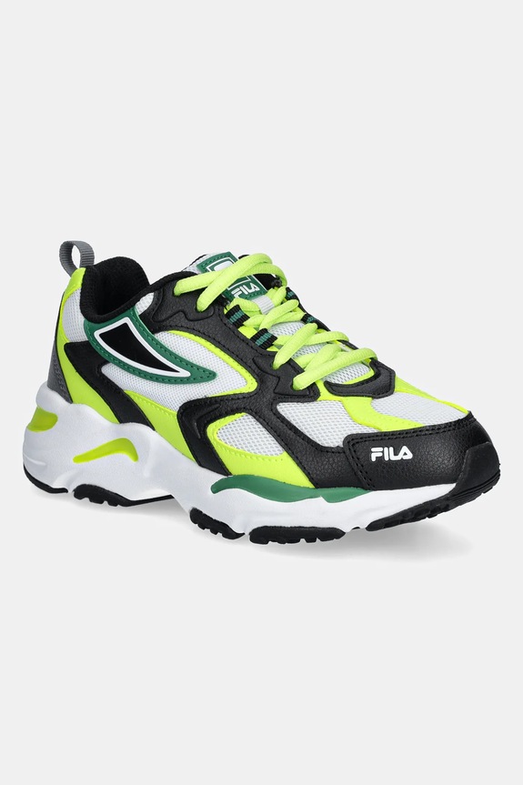 Detské tenisky Fila CR-CW02 RAY TRACER imitácia kože zelená FFK0042.K