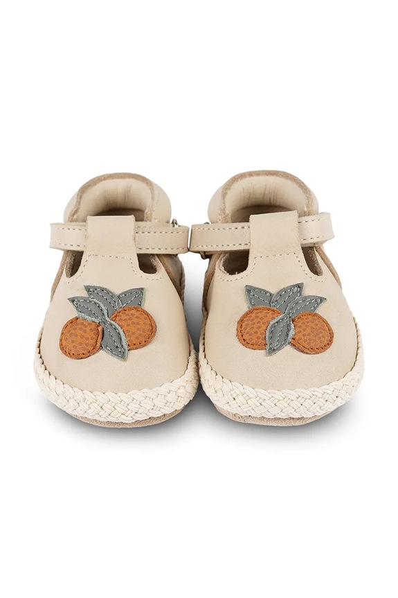 BIMBA Donsje scarpe in pelle neonato/a Yames Shoes Arancia 1041401 beige