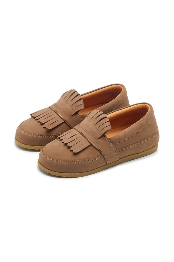 Donsje mokasyny skórzane dziecięce Yaell Loafers 2029700.29.33 brązowy SS25