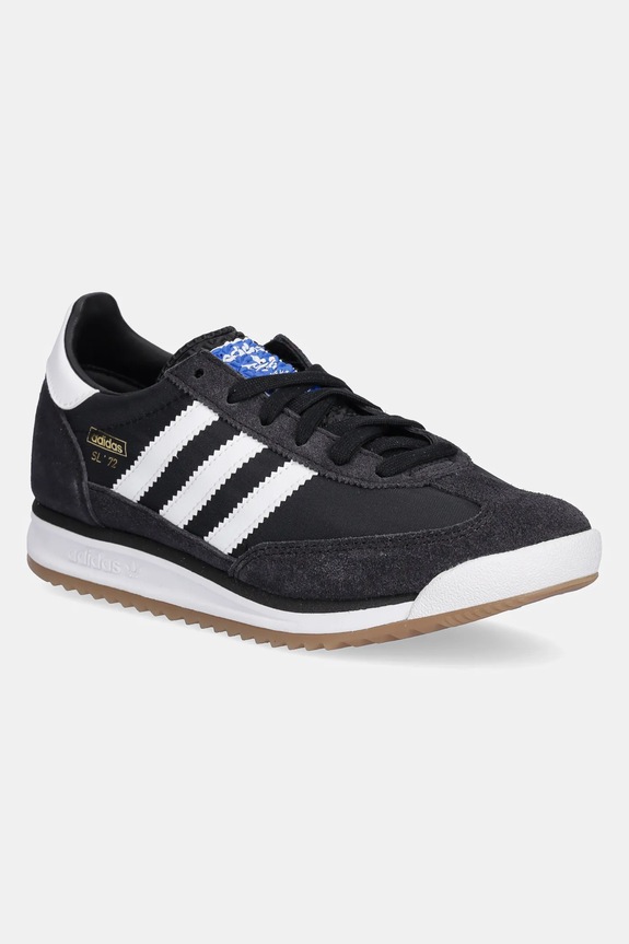 adidas Originals gyerek sportcipő SL 72 RS velúr bőr fekete IH8078