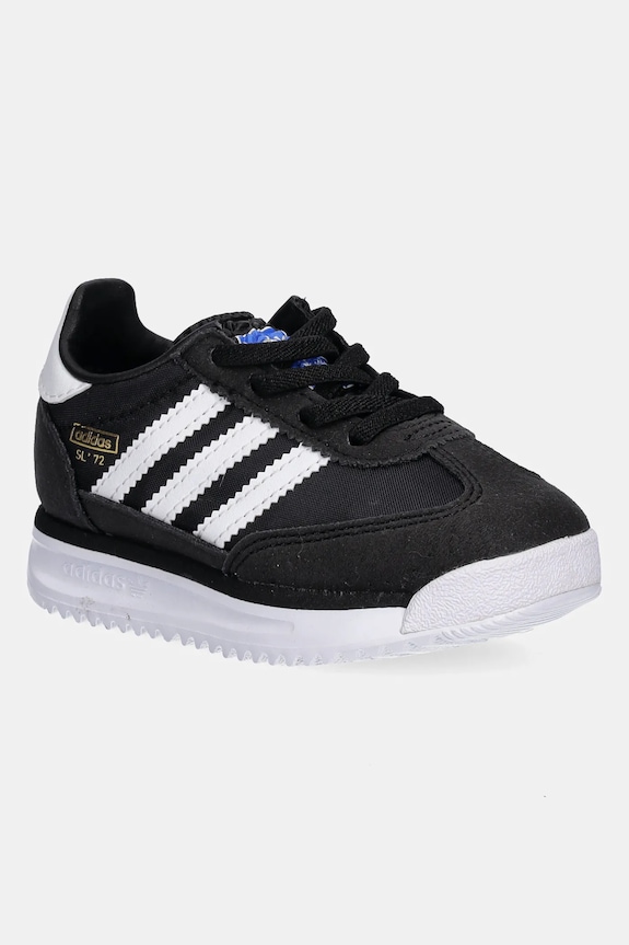 Dětské sneakers boty adidas Originals SL 72 RS imitace semiše černá IH2978