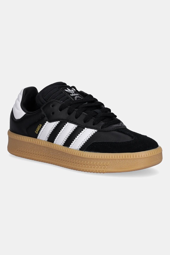 adidas Originals sneakersy dziecięce SAMBA XLG skóra zamszowa czarny JH6517