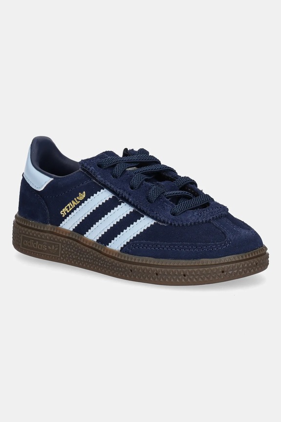 Detské semišové tenisky adidas Originals HANDBALL SPEZIAL imitácia kože tmavomodrá JI2899