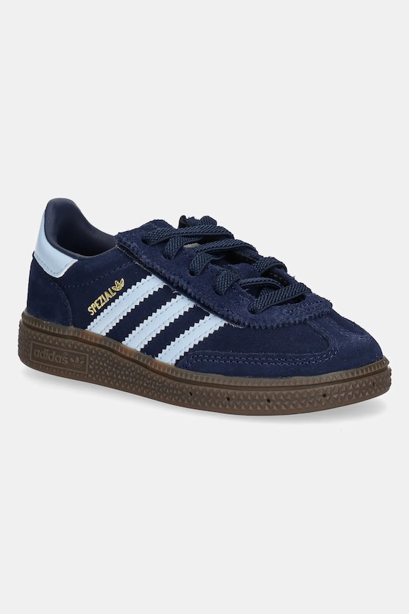 Detské semišové tenisky adidas Originals HANDBALL SPEZIAL imitácia kože tmavomodrá JI2899