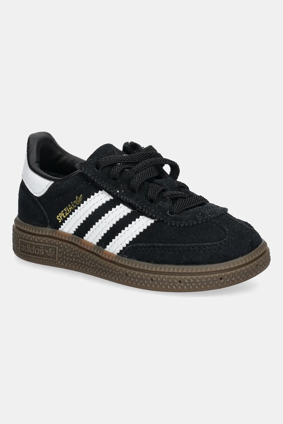 Detské semišové tenisky adidas Originals HANDBALL SPEZIAL imitácia kože čierna JI2898